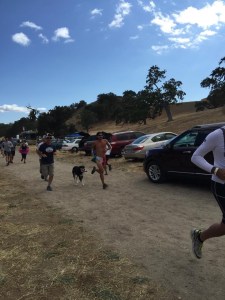 Carly helping to set the pace...